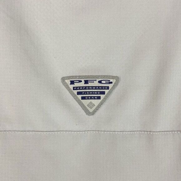 Columbia PFG Omnishade Shirt Mens Size Large Gray Vented Long Sleeve Fishing - Picture 4 of 8